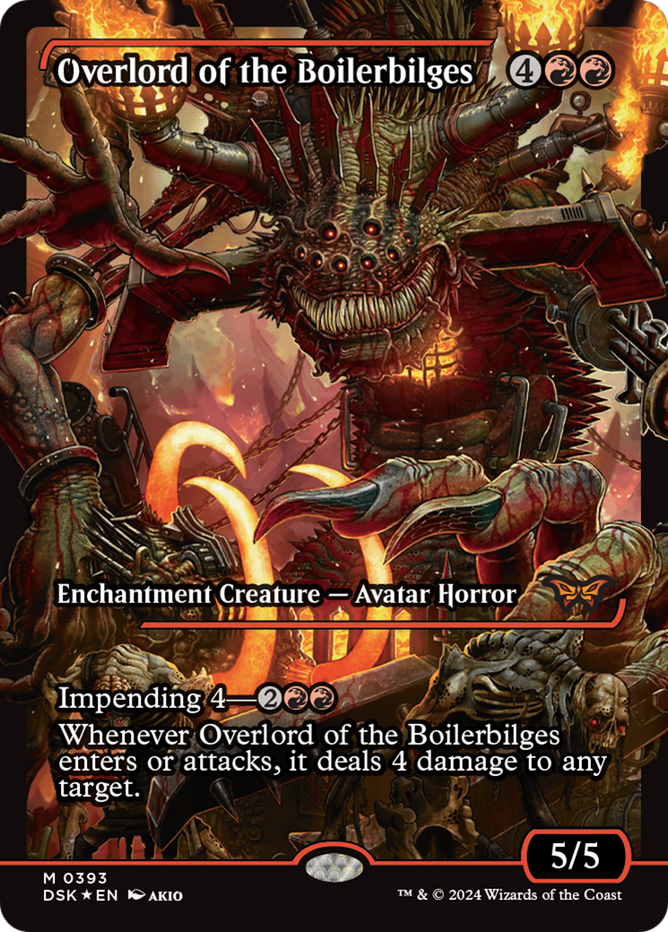 Overlord of the Boilerbilges (Showcase) (393) Foil - Duskmourn: House of Horror