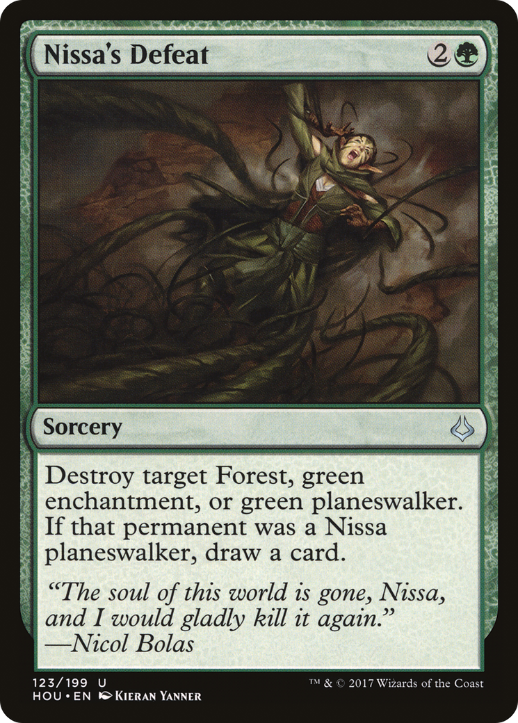 Nissa's Defeat (123) Foil - Hour of Devastation