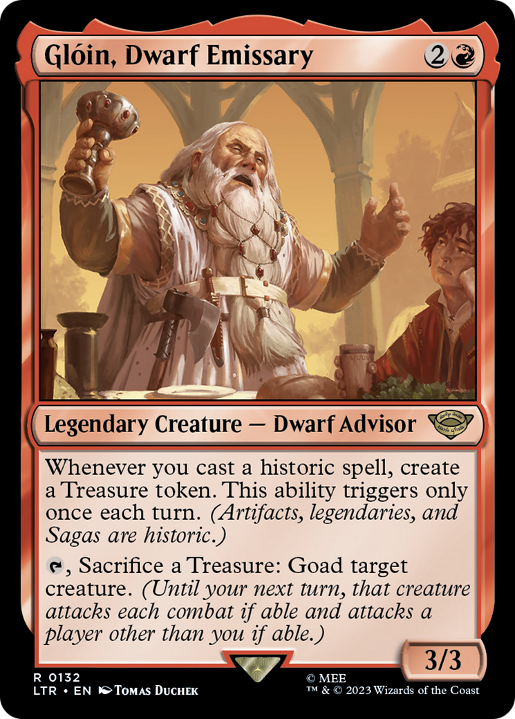 Gloin, Dwarf Emissary (132) Foil - The Lord of the Rings: Tales of Middle-earth