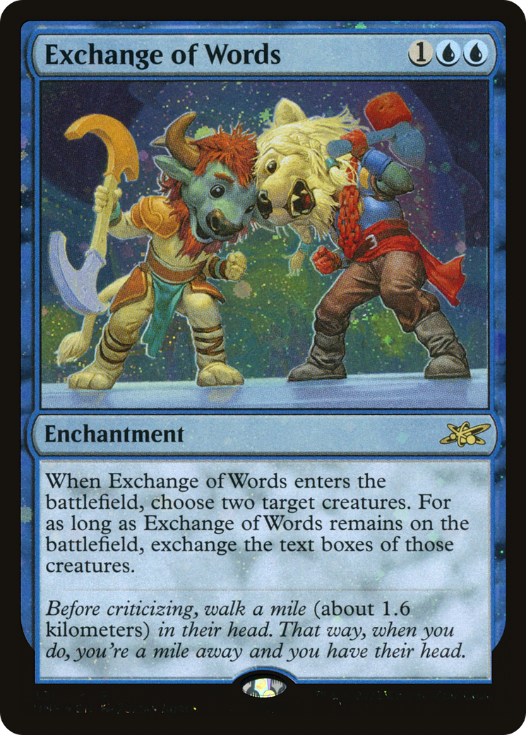 Exchange of Words (331) Foil - Unfinity