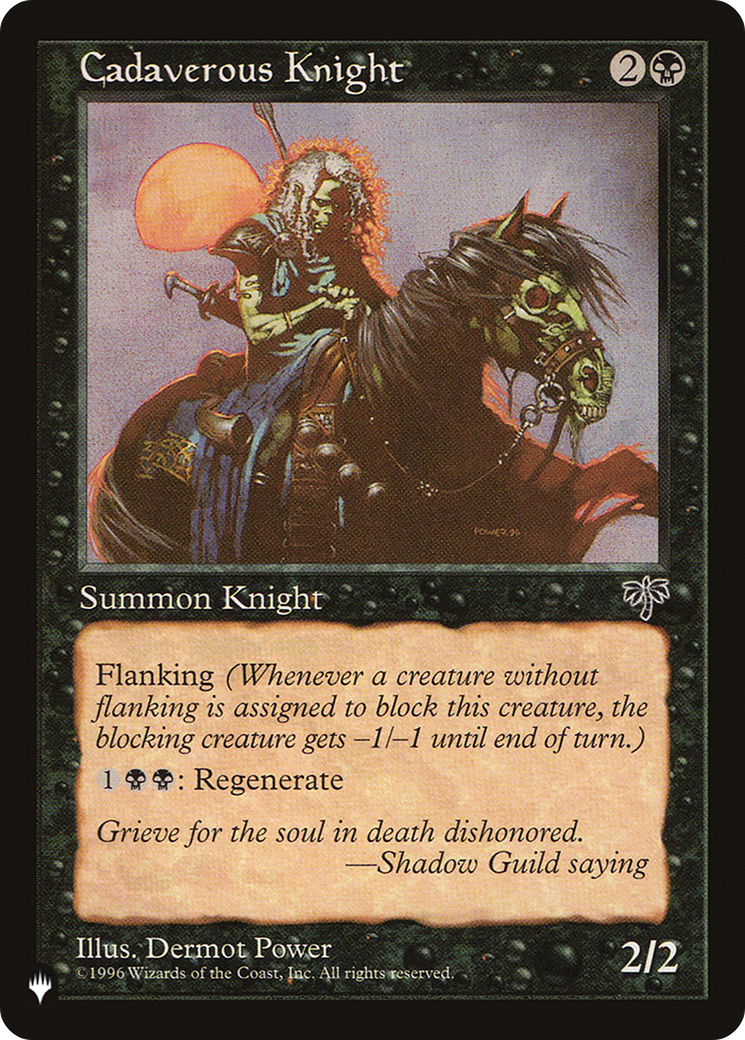 Cadaverous Knight (Retro) (MIR-110) - The List