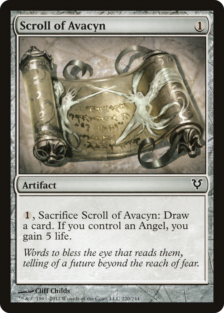 Scroll of Avacyn (220) Foil - Avacyn Restored