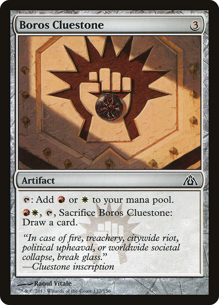 Boros Cluestone (137) - Dragon's Maze