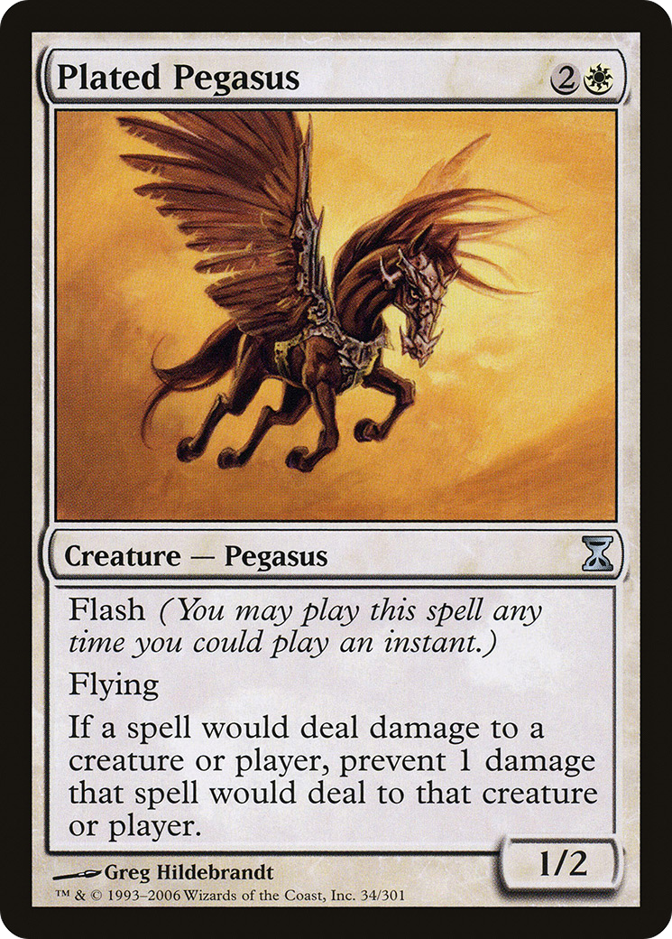 Plated Pegasus (034) Foil - Time Spiral