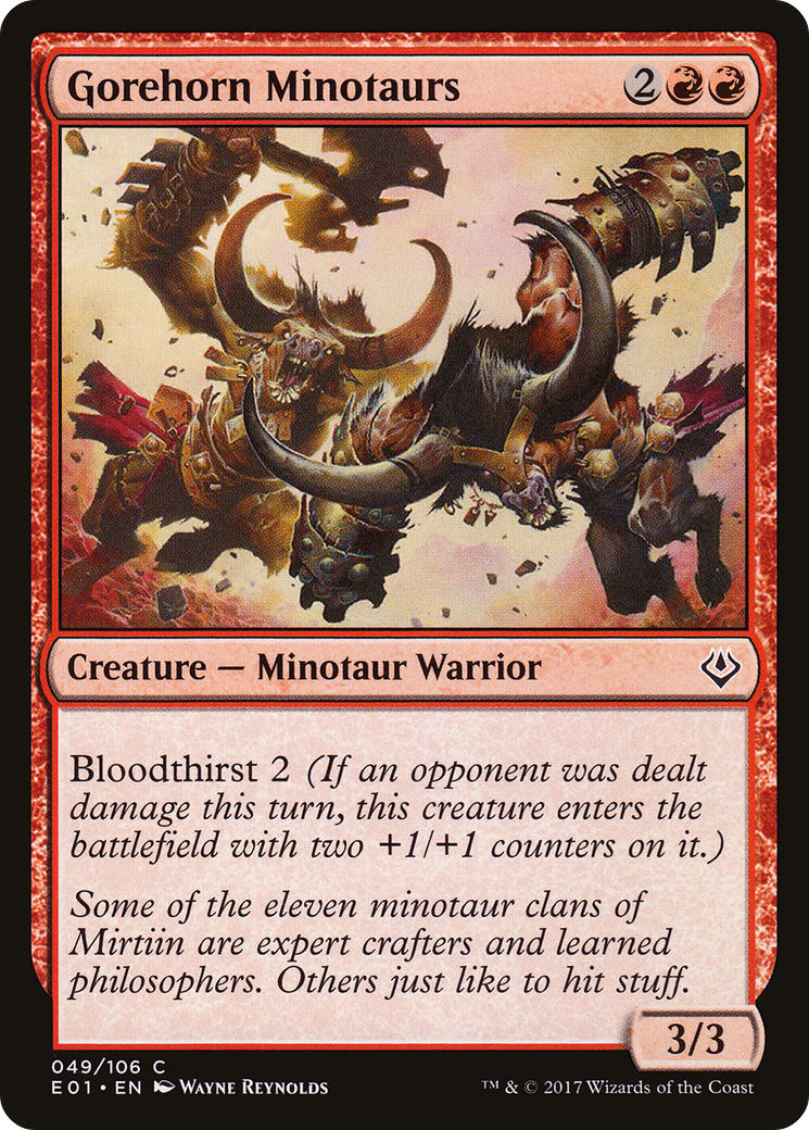 Gorehorn Minotaurs (049) - Archenemy: Nicol Bolas