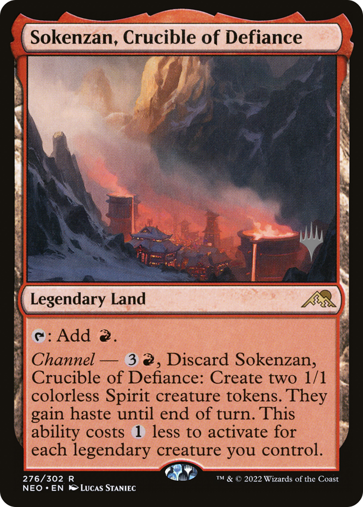 Sokenzan, Crucible of Defiance (276) Foil - Kamigawa: Neon Dynasty Promos