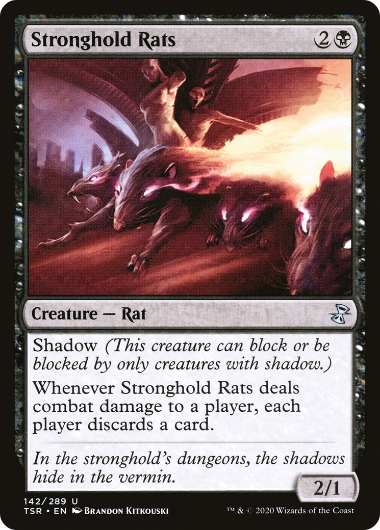 Stronghold Rats (142) Foil - Time Spiral Remastered