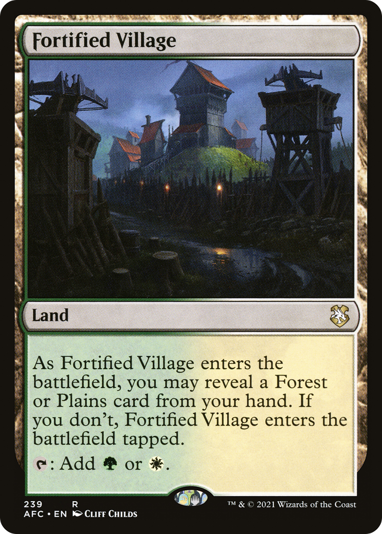 Fortified Village (239) - Forgotten Realms Commander