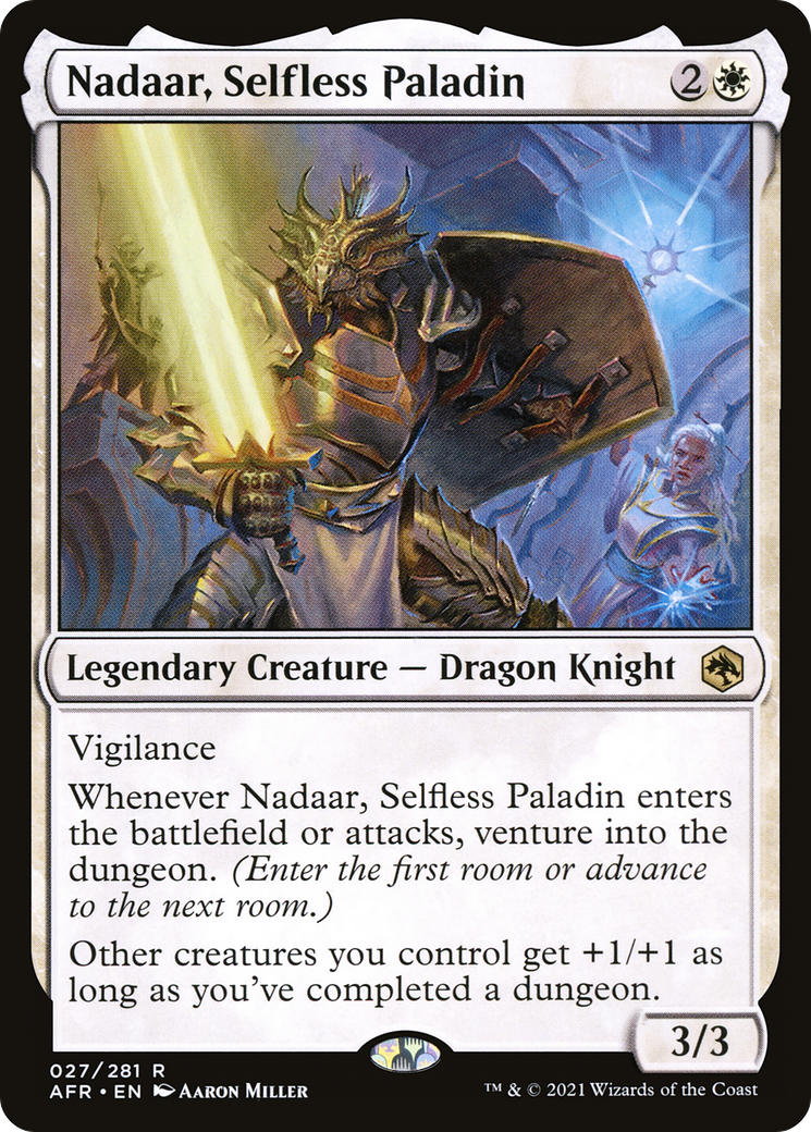 Nadaar, Selfless Paladin (027) Foil - Adventures in the Forgotten Realms