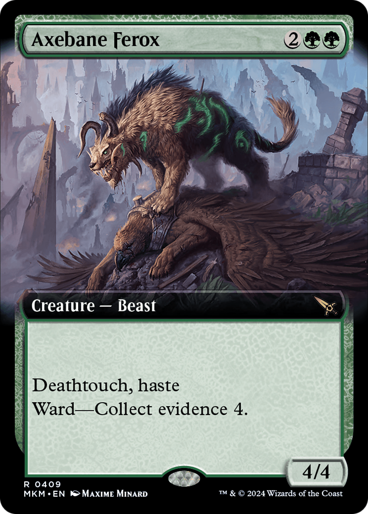 Axebane Ferox (Extended Art) (409) Foil - Murders at Karlov Manor