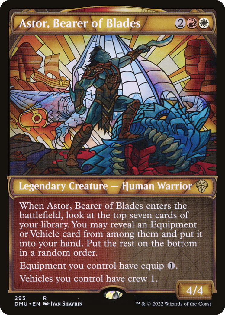 Astor, Bearer of Blades (Showcase) (293) - Dominaria United