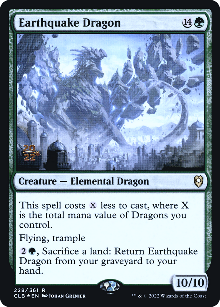 Earthquake Dragon (228s) Foil - Battle for Baldur's Gate Promos