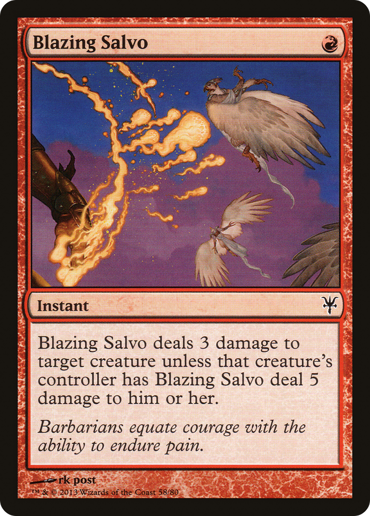 Blazing Salvo (058) - Duel Decks: Sorin vs. Tibalt