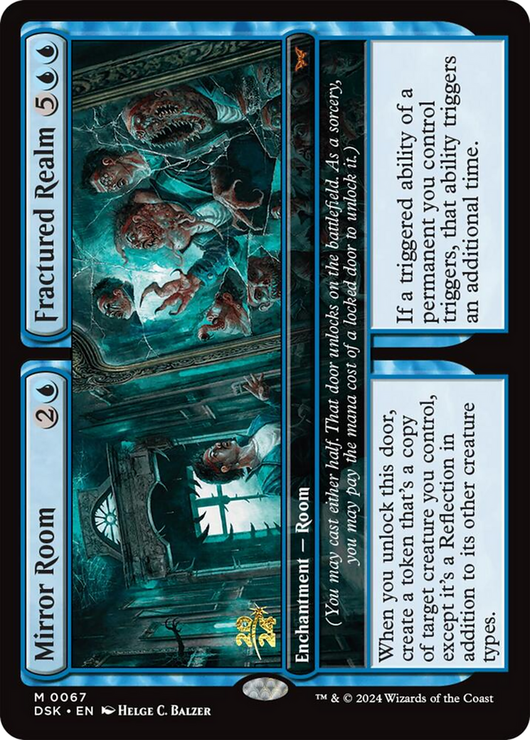 Mirror Room // Fractured Realm (067) Foil - Duskmourn: House of Horror Promos