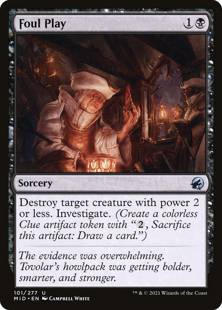 Foul Play (101) Foil - Innistrad: Midnight Hunt