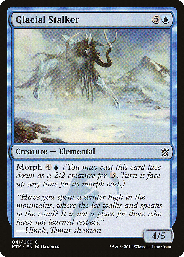 Glacial Stalker (041) Foil - Khans of Tarkir