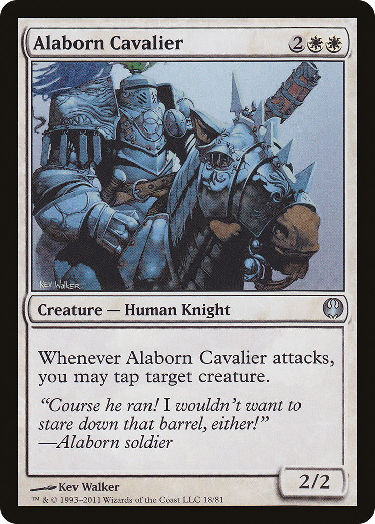 Alaborn Cavalier (018) - Duel Decks: Knights vs. Dragons