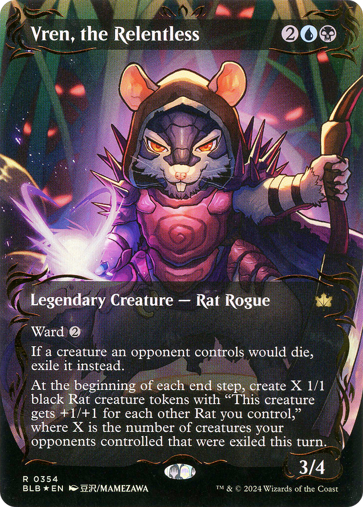 Vren, the Relentless: (Showcase)(Borderless) Foil (354)