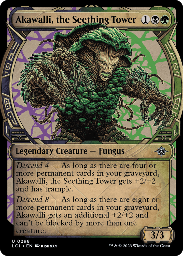 Akawalli, the Seething Tower (Showcase) (298) Foil - The Lost Caverns of Ixalan