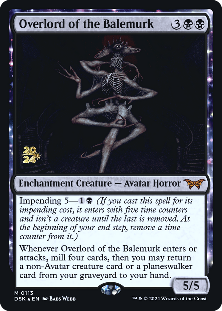 Overlord of the Balemurk (113) Foil - Duskmourn: House of Horror Promos