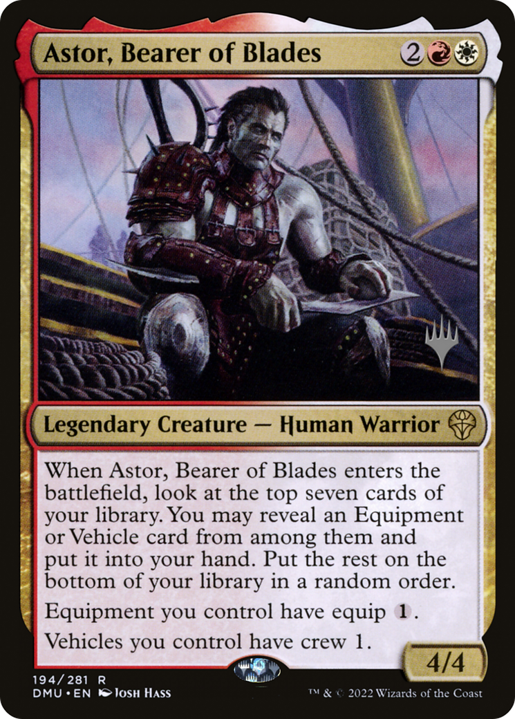 Astor, Bearer of Blades (194p) - Dominaria United Promos
