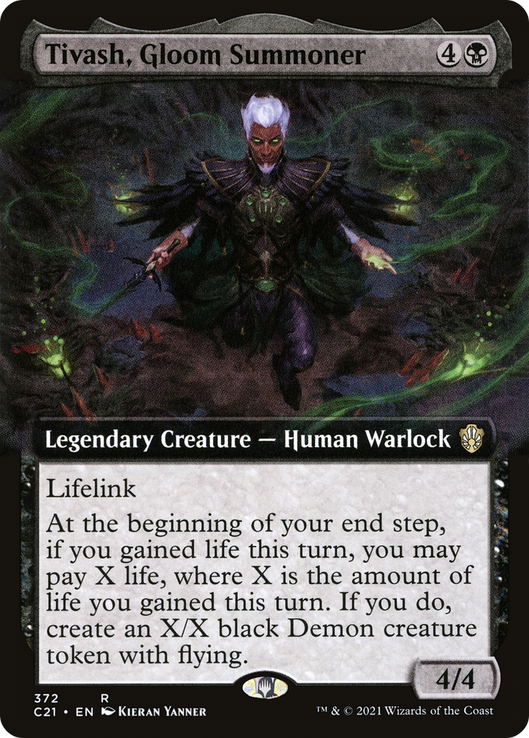 Tivash, Gloom Summoner (Extended Art) (372) - Commander 2021