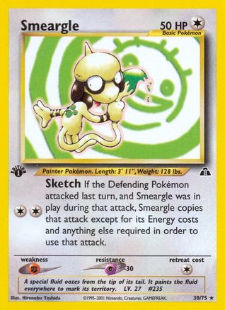 Smeargle (30) (30) 1st Edition - Neo Discovery