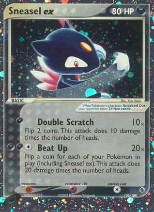 Sneasel ex (103) Holofoil - Ruby and Sapphire
