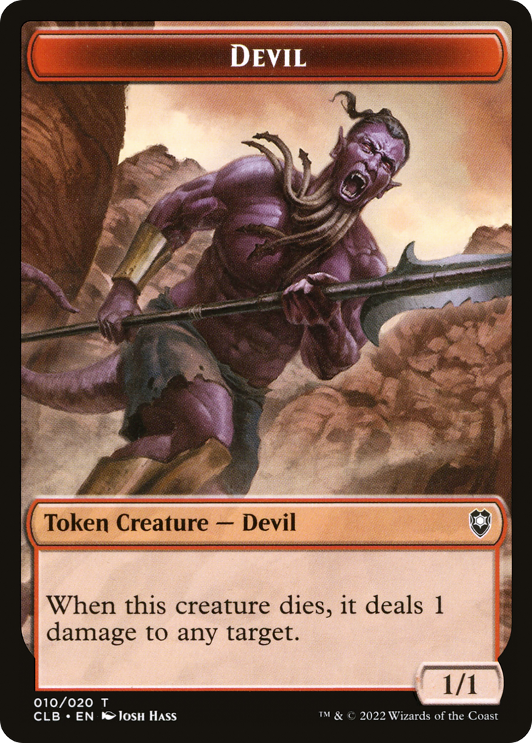 Devil (010) Foil - Battle for Baldur's Gate Tokens