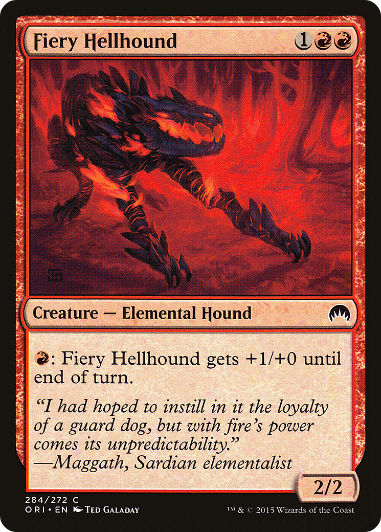 Fiery Hellhound (284) - Magic Origins