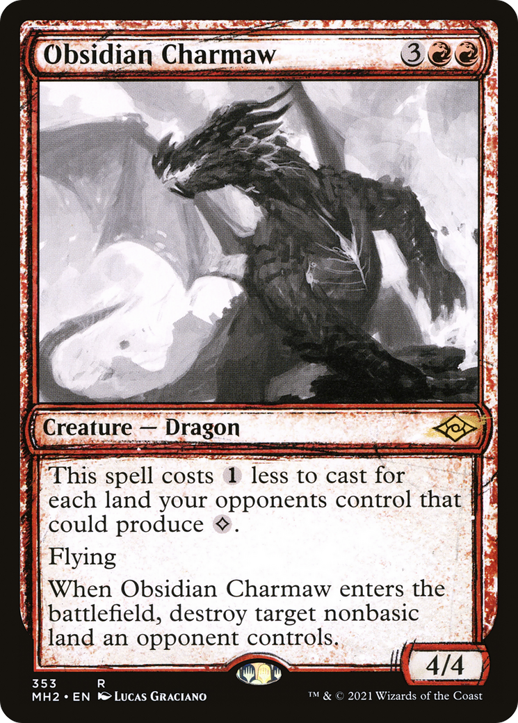 Obsidian Charmaw (Showcase) (353) - Modern Horizons 2