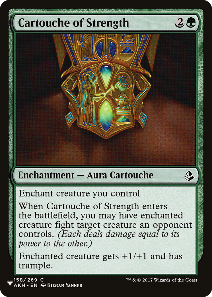 Cartouche of Strength (AKH-158) - The List