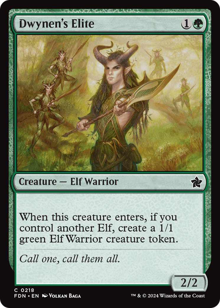 Dwynen's Elite (218) Foil - Foundations