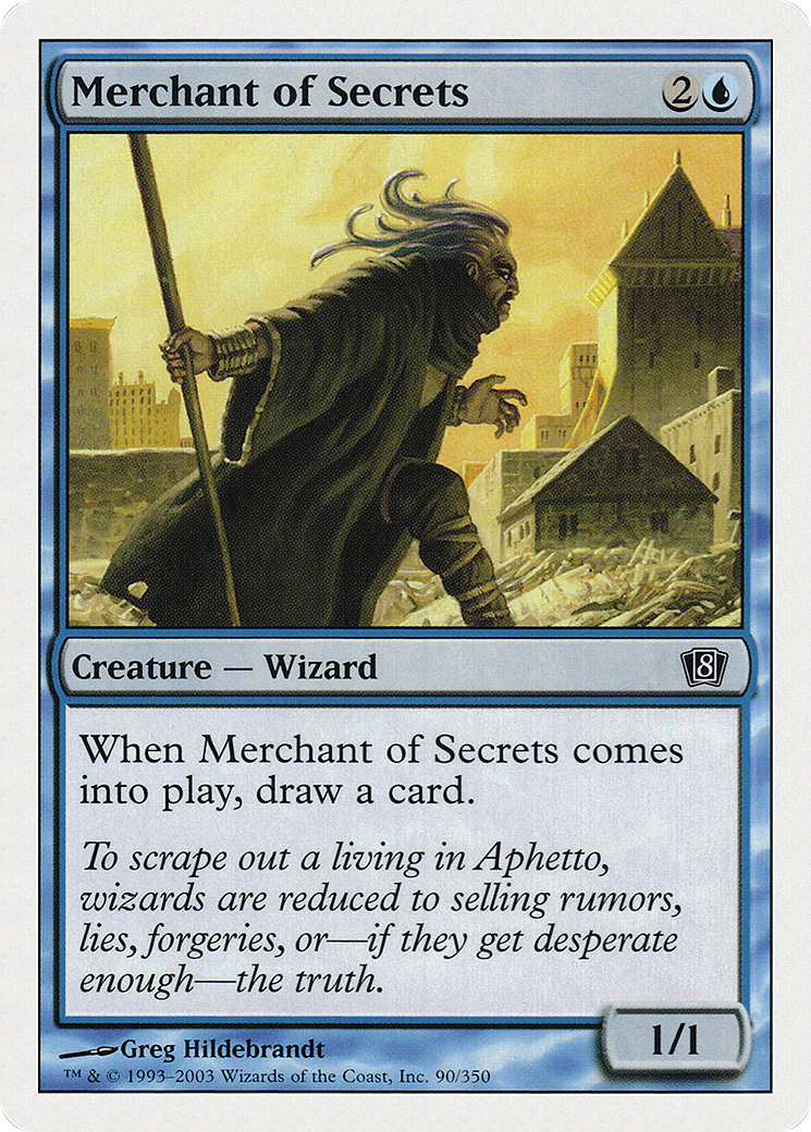 Merchant of Secrets (090) Foil - Eighth Edition