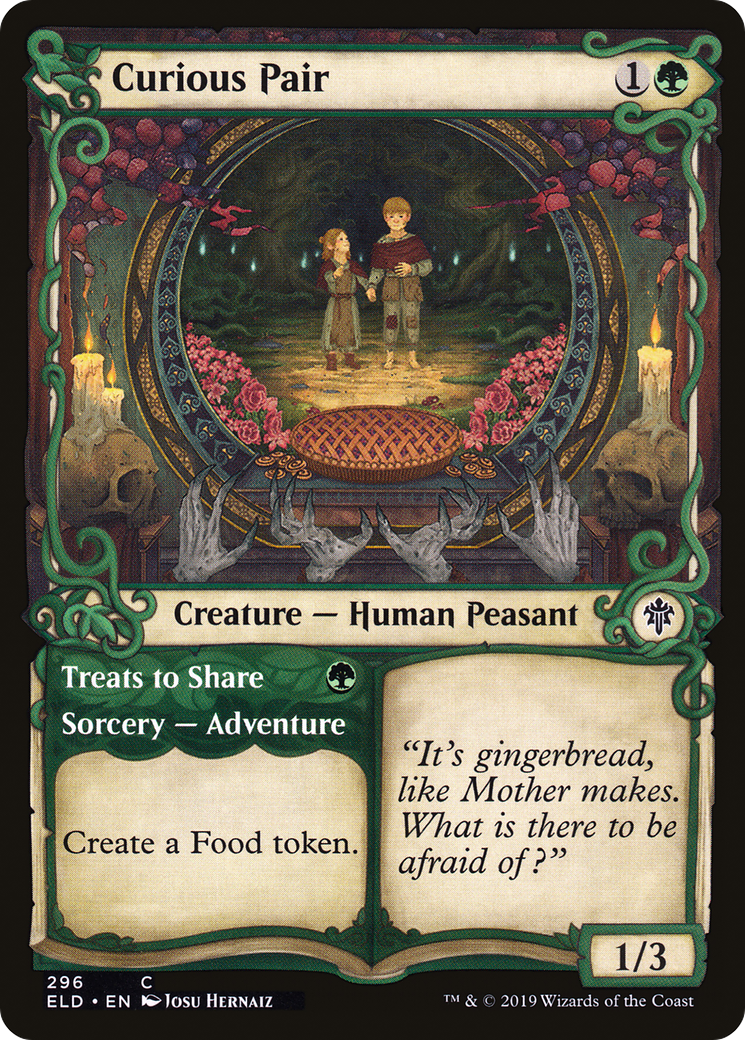 Curious Pair // Treats to Share (Showcase) (296) Foil - Throne of Eldraine
