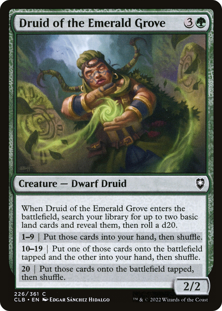 Druid of the Emerald Grove (226) - Commander Legends: Battle for Baldur's Gate