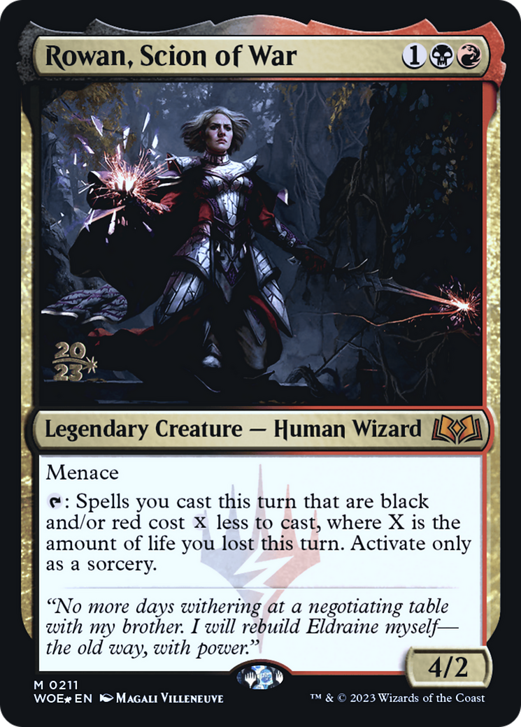 Rowan, Scion of War (211) Foil - Wilds of Eldraine Promos