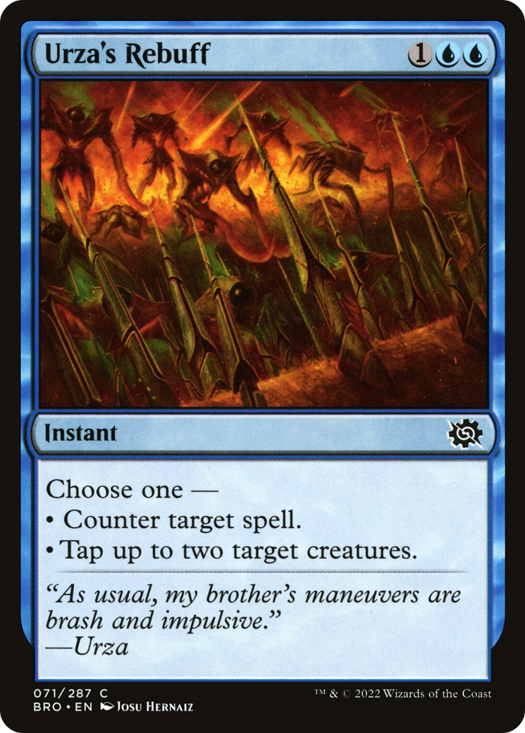 Urza's Rebuff (071) Foil - The Brothers' War