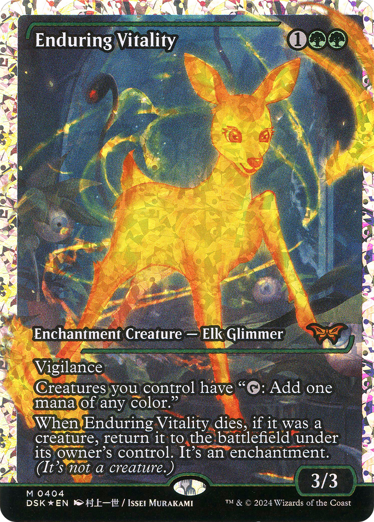 Enduring Vitality (Showcase) (Fracture Foil) (Showcase) (404) Foil - Duskmourn: House of Horror