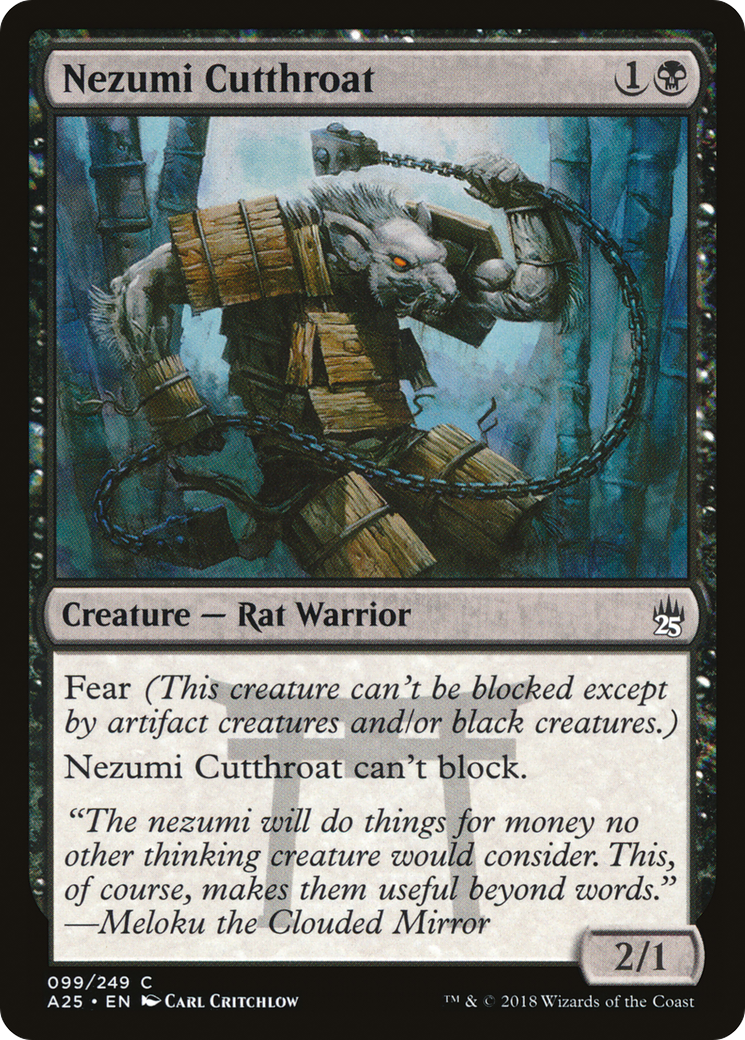 Nezumi Cutthroat (099) - Masters 25