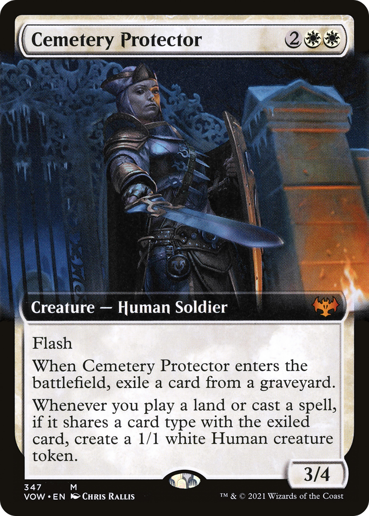 Cemetery Protector (Extended Art) (347) Foil - Innistrad: Crimson Vow