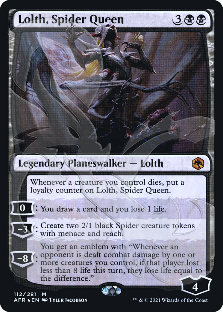 Lolth, Spider Queen (112) Foil - Adventures in the Forgotten Realms Promos