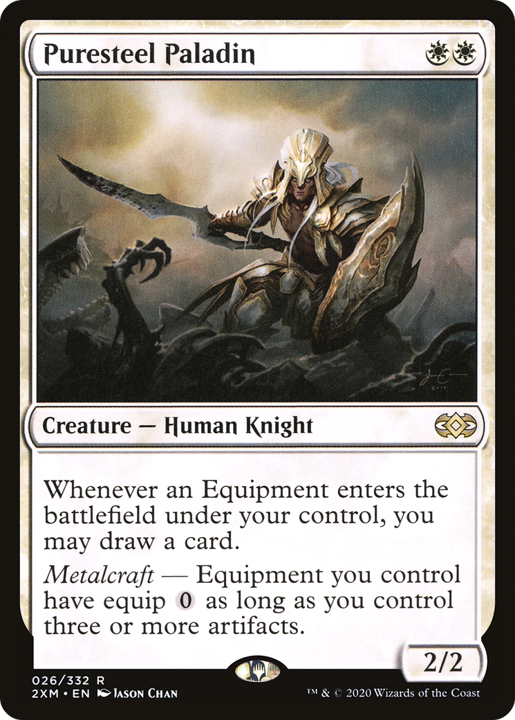 Puresteel Paladin (026) Foil - Double Masters