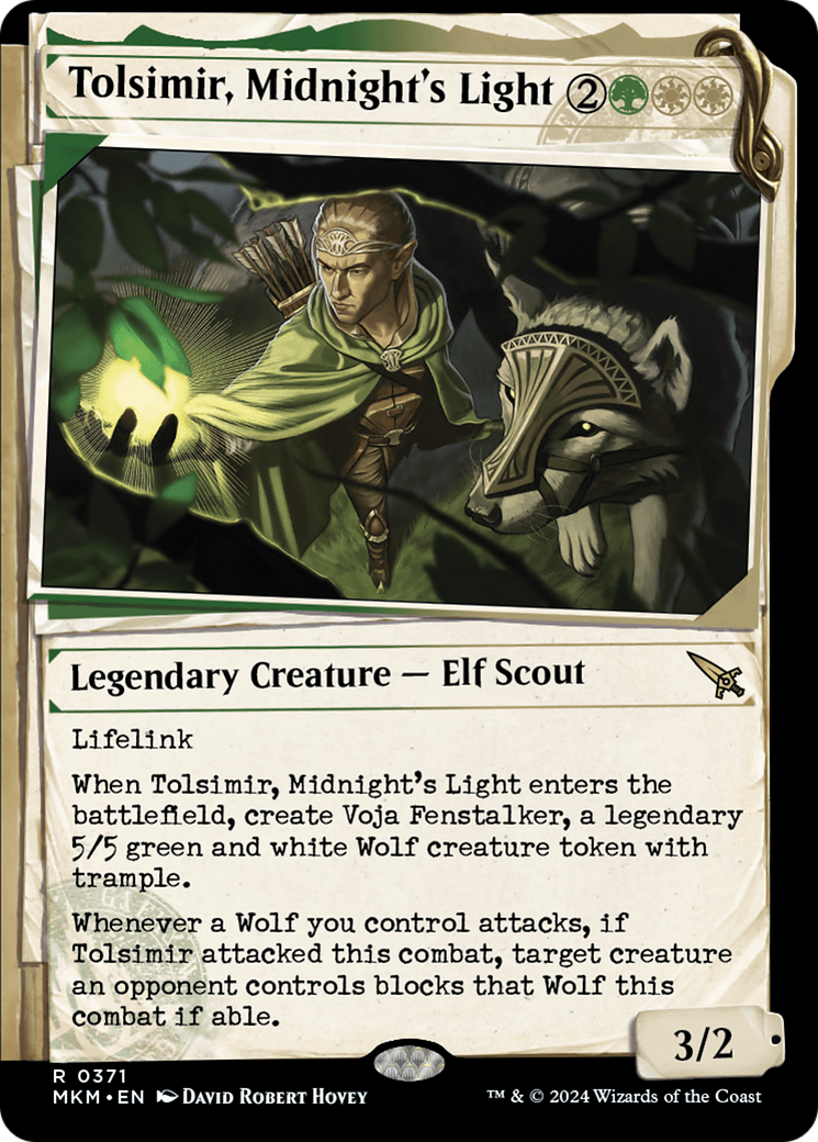 Tolsimir, Midnight's Light (Showcase) (371) Foil - Murders at Karlov Manor