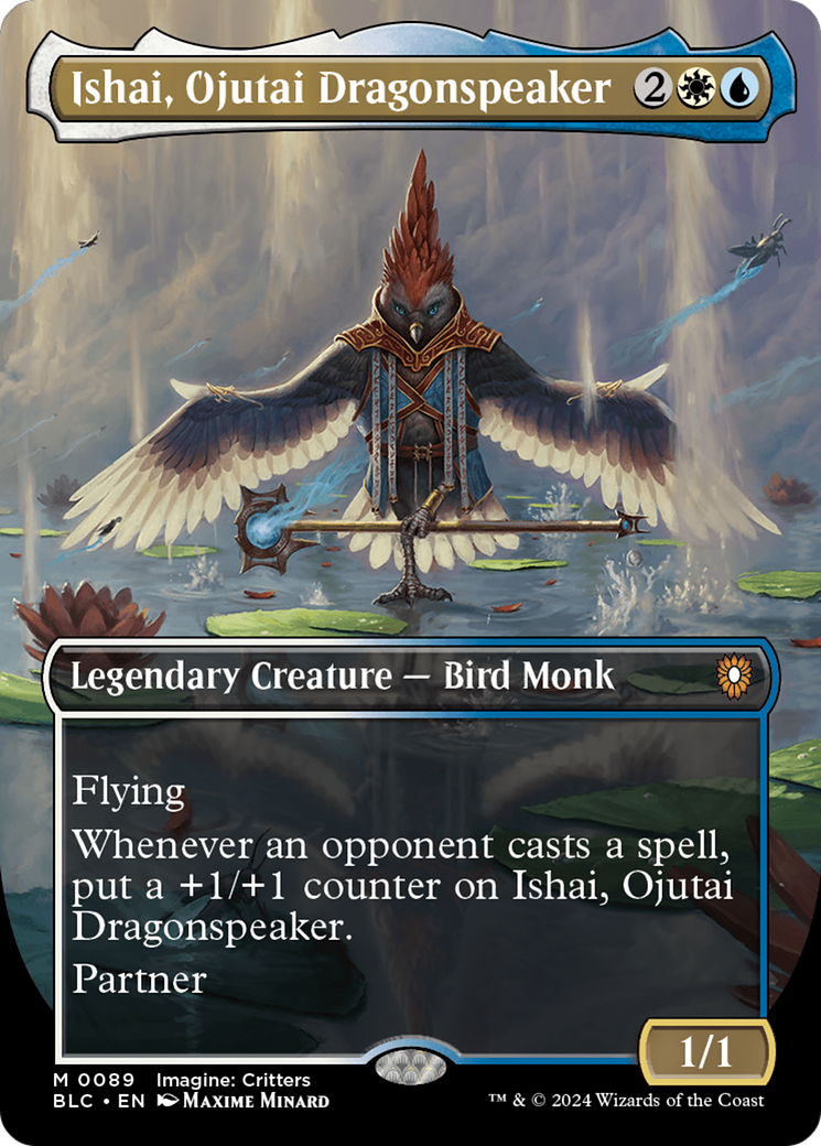 Ishai, Ojutai Dragonspeaker (Borderless) (089) Foil - Bloomburrow Commander