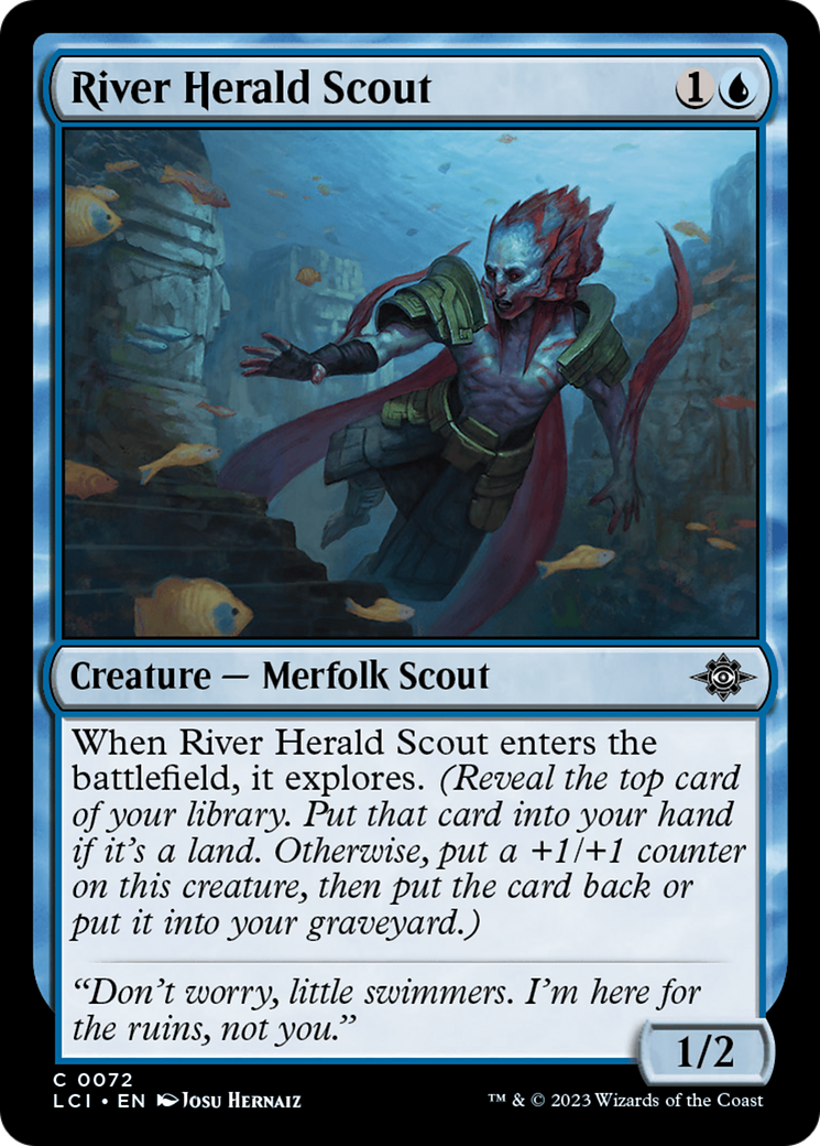 River Herald Scout (072) Foil - The Lost Caverns of Ixalan