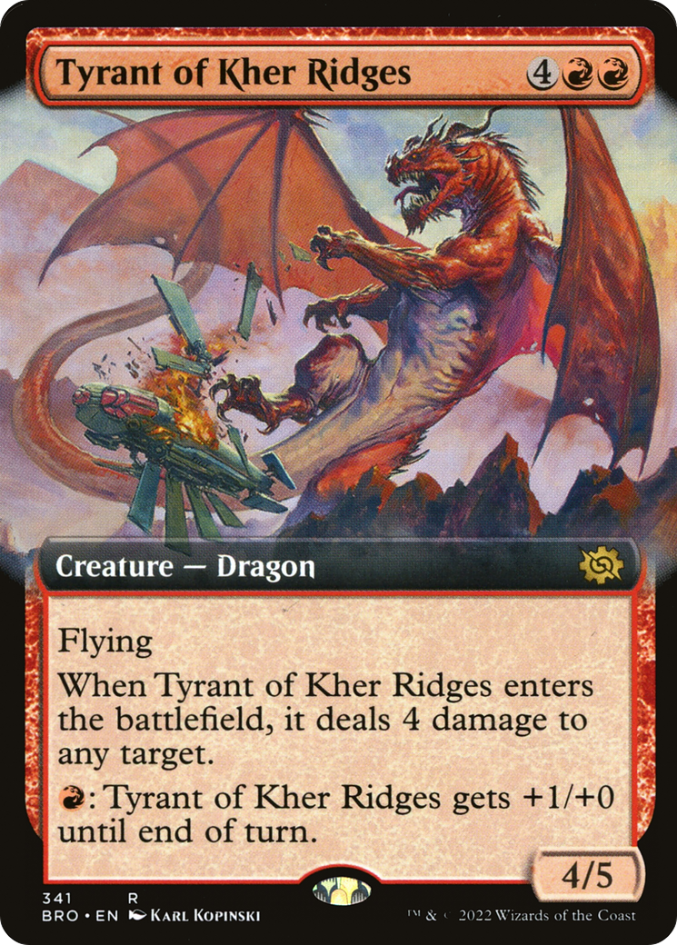 Tyrant of Kher Ridges (Extended Art) (341) Foil - The Brothers' War