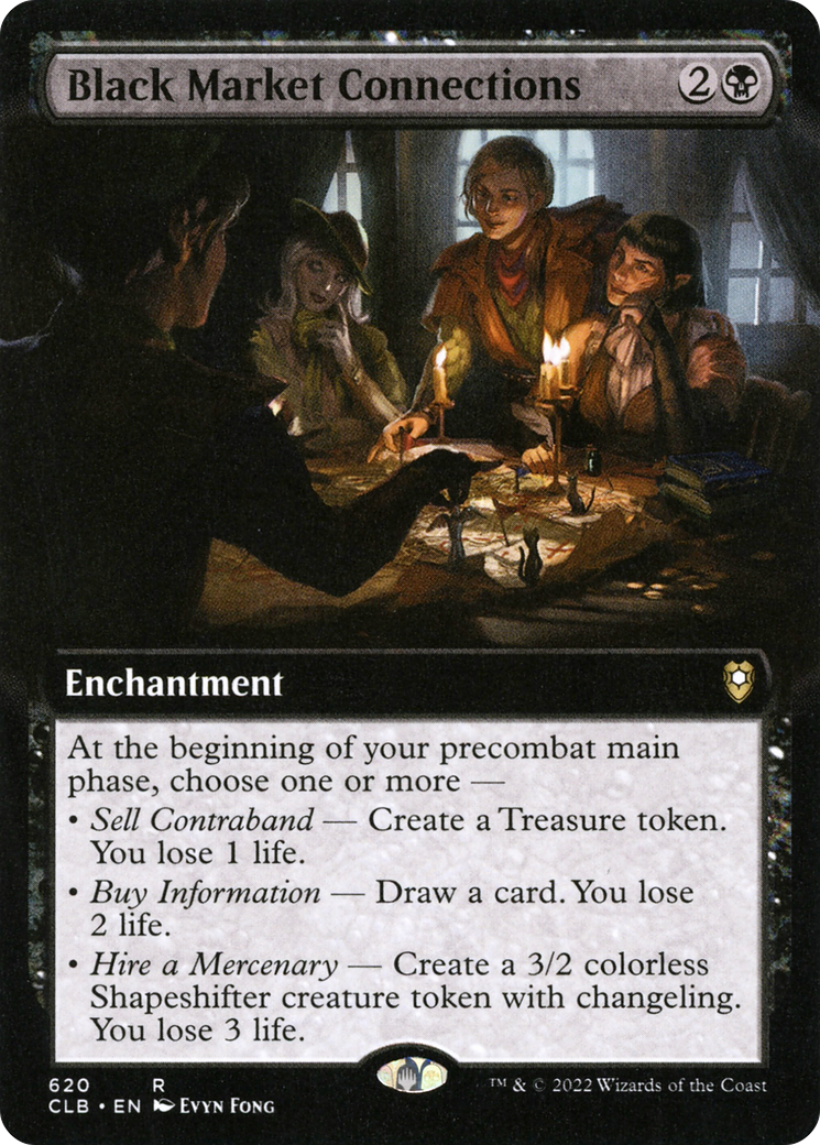 Black Market Connections (Extended Art) (620) - Commander Legends: Battle for Baldur's Gate
