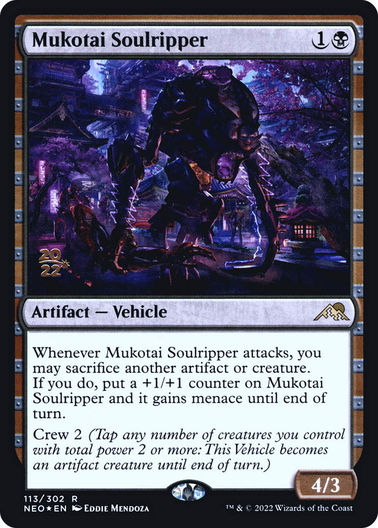 Mukotai Soulripper (113) Foil - Kamigawa: Neon Dynasty Promos
