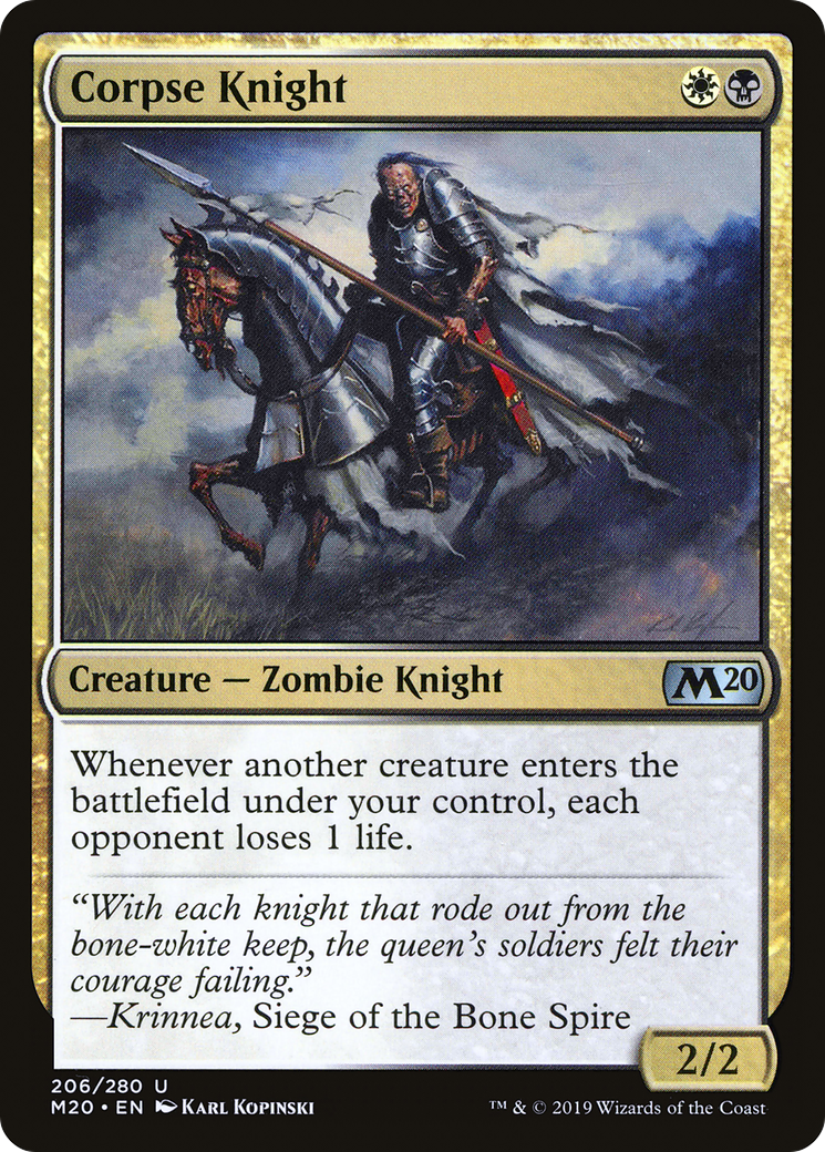 Corpse Knight (206) Foil - Core Set 2020